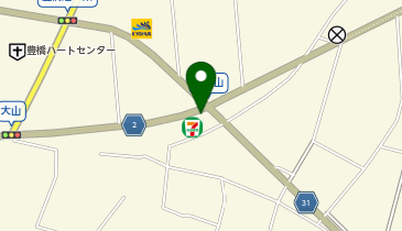 セブンイレブン 豊橋大山町店の地図画像