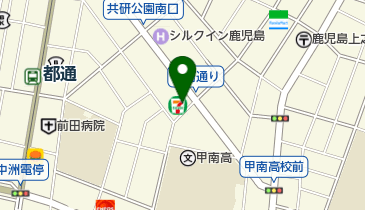 セブンイレブン 鹿児島上之園町店の地図画像