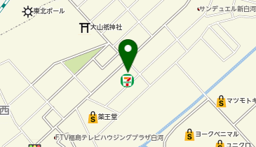 セブンイレブン 新白河4丁目店の地図画像