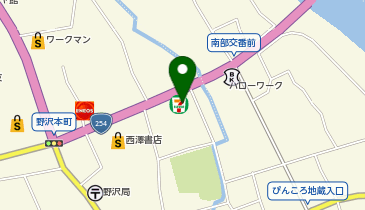 セブンイレブン 佐久野沢北店の地図画像