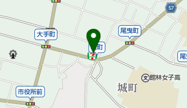 セブンイレブン 館林城町店の地図画像