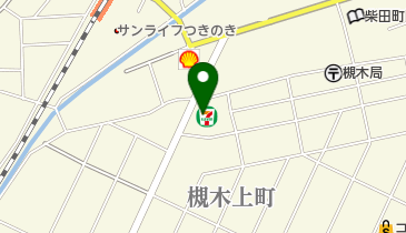 セブンイレブン 柴田槻木上町店の地図画像