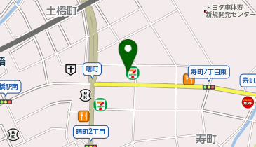 セブンイレブン 豊田市寿町店の地図画像