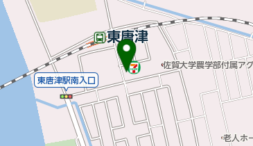 セブンイレブン 東唐津駅前店の地図画像
