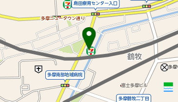 セブンイレブン 多摩鶴牧1丁目店の地図画像