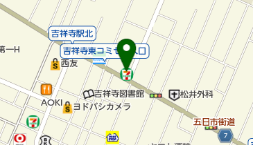 セブンイレブン 吉祥寺東町1丁目店の地図画像