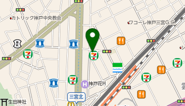 セブンイレブン 神戸琴ノ緒町5丁目店の地図画像