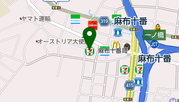 セブンイレブン 港区麻布十番2丁目店の地図画像