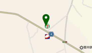 セブンイレブン 鹿沼白桑田店の地図画像