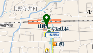 セブンイレブン ハートインJR山科駅前店の地図画像