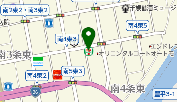 セブンイレブン 札幌南4条東店の地図画像