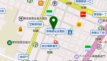 セブンイレブン 新橋5丁目店の地図画像