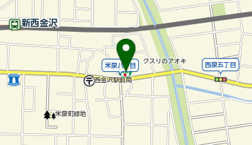 セブンイレブン 金沢米泉町8丁目店の地図画像
