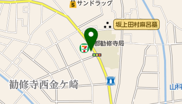 セブンイレブン 勧修寺西栗栖野町店の地図画像