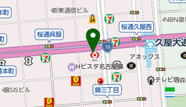セブンイレブン 名古屋桜通大津店の地図画像