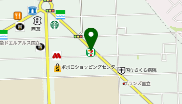 セブンイレブン 国立東店の地図画像