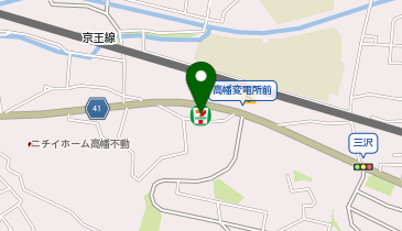 セブンイレブン 日野三沢店の地図画像