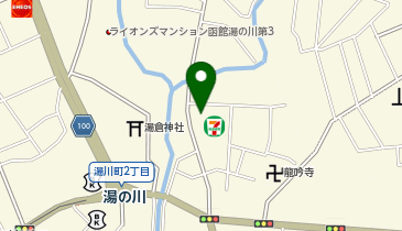 セブンイレブン 函館見晴公園通店の地図画像
