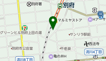 セブン銀行 マルミヤストア 別府駅店 共同出張所の地図画像