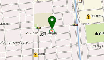 セブンイレブン 熊本江越1丁目店の地図画像