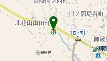 セブンイレブン 山科日ノ岡店の地図画像