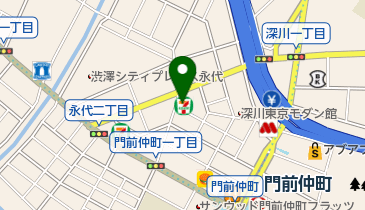 東京都江東区門前仲町のセブン銀行atm一覧 Navitime