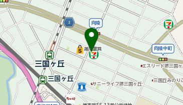 セブンイレブン 堺三国ヶ丘駅東店の地図画像