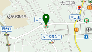 セブンイレブン 横浜大口仲町店の地図画像