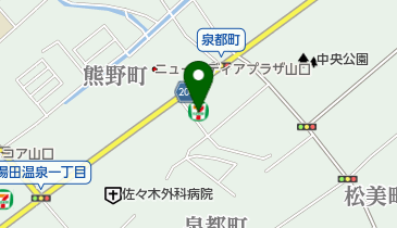 セブンイレブン 山口泉都町店の地図画像