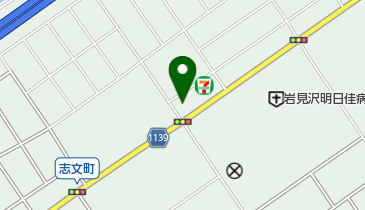 セブンイレブン 岩見沢志文店の地図画像