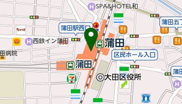 セブン銀行 グランデュオ蒲田 共同出張所の地図画像