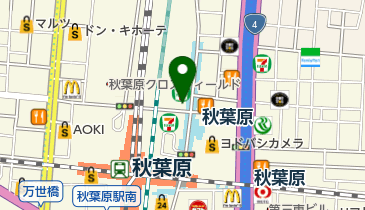 セブンイレブン 秋葉原駅北店の地図画像