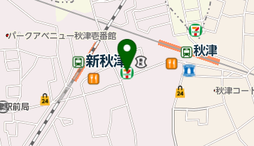 セブンイレブン 東村山秋津駅前店の地図画像