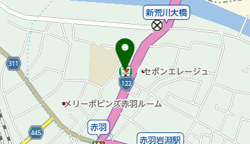 セブンイレブン 北区岩淵店の地図画像