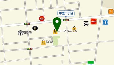 セブン銀行 ヨークベニマル 石巻中里店 共同出張所の地図画像