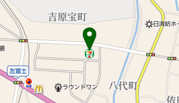 セブンイレブン 富士市八代町店の地図画像
