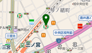 セブンイレブン 神戸三宮駅南店の地図画像