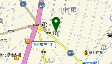 セブンイレブン 宮崎中村東2丁目店の地図画像