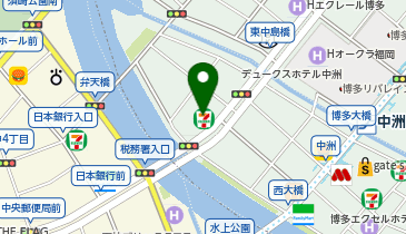 セブンイレブン 博多中洲中島町店の地図画像
