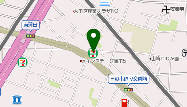 セブンイレブン 大田区南蒲田1丁目店の地図画像