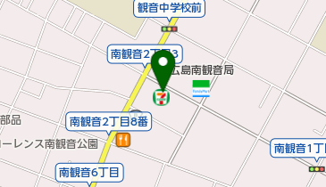 セブンイレブン 広島南観音2丁目店の地図画像