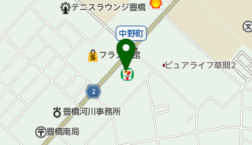 セブンイレブン 豊橋草間町店の地図画像