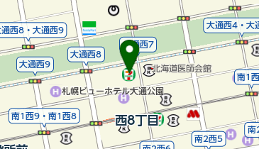 セブンイレブン 札幌大通西7丁目店の地図画像