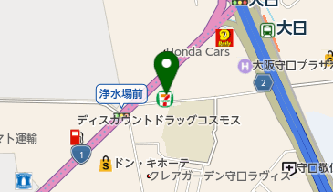 セブンイレブン 守口八雲東町2丁目店の地図画像