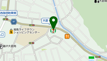 セブンイレブン 藤沢大庭店の地図画像