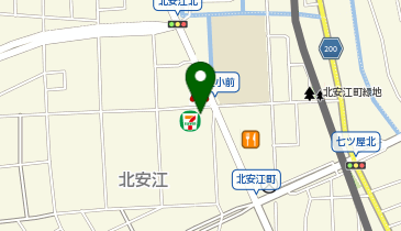 セブンイレブン 金沢北安江4丁目店の地図画像