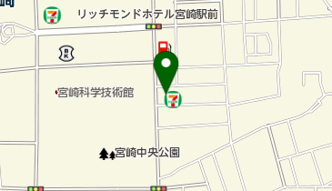 セブンイレブン 宮崎総合体育館前店の地図画像