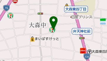 セブンイレブン 大田区大森中2丁目店の地図画像