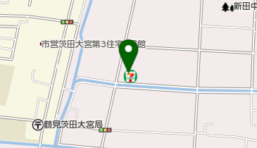 セブンイレブン 大東新田西町店の地図画像