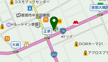 セブンイレブン 恵那バイパス店の地図画像